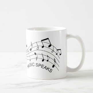 Wo Wörter Versagt sind, spricht Musik Kaffeetasse