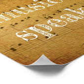 Wo Wörter versagt werden **Musik spricht - Kunstdr Poster (Ecke)