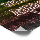 Wo Wörter Versagt werden, Musik spricht Poster (Ecke)