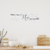 Wo Wörter Versagt werden, Musik spricht Poster (Küche)