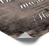 Wo Wörter Versagt werden — Musikangebot - Drucken Poster (Ecke)