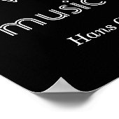 Wo Wörter versagt werden — Musikreferat - Drucken Poster (Ecke)