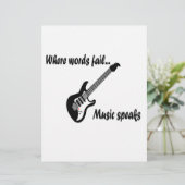 Wo Wörter Versagt werden, spricht Musik (Stehend Vorderseite)