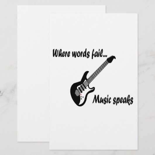 Wo Wörter Versagt werden, spricht Musik (Vorne/Hinten)