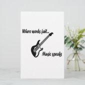 Wo Wörter Versagt werden, spricht Musik (Stehend Vorderseite)