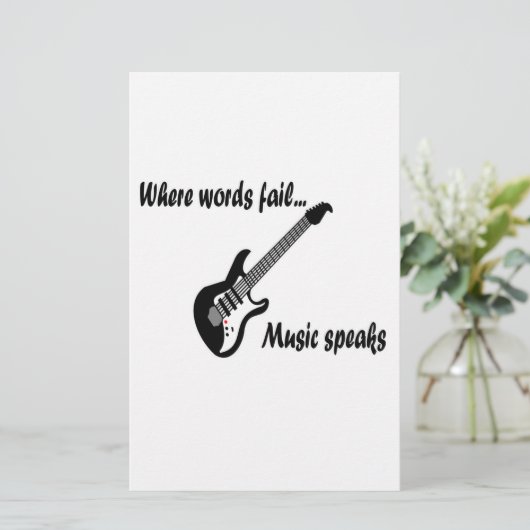 Wo Wörter Versagt werden, spricht Musik (Stehend Vorderseite)