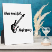 Wo Wörter Versagt werden, spricht Musik Fotoplatte (Seite)