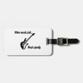 Wo Wörter Versagt werden, spricht Musik Gepäckanhänger (Vorderseite horizontal)