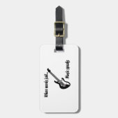 Wo Wörter Versagt werden, spricht Musik Gepäckanhänger (Vorderseite vertikal)