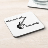 Wo Wörter Versagt werden, spricht Musik Getränkeuntersetzer (Linke Seite)