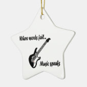 Wo Wörter Versagt werden, spricht Musik Keramik Ornament (Links)