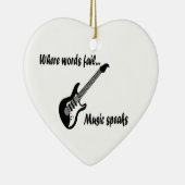 Wo Wörter Versagt werden, spricht Musik Keramik Ornament (Rechts)