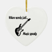 Wo Wörter Versagt werden, spricht Musik Keramik Ornament (Vorne)