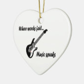 Wo Wörter Versagt werden, spricht Musik Keramik Ornament (Links)