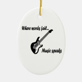 Wo Wörter Versagt werden, spricht Musik Keramik Ornament