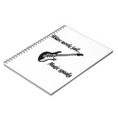 Wo Wörter Versagt werden, spricht Musik Notizblock (Linke Seite)