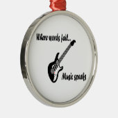 Wo Wörter Versagt werden, spricht Musik Ornament Aus Metall (Rechts)