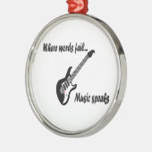 Wo Wörter Versagt werden, spricht Musik Ornament Aus Metall (Links)