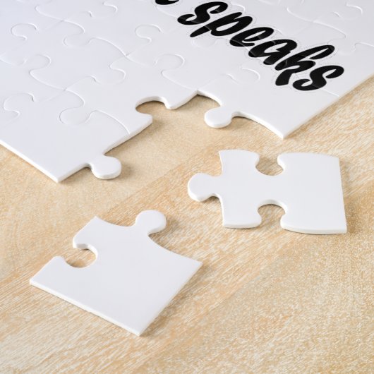 Wo Wörter Versagt werden, spricht Musik Puzzle (Seite)