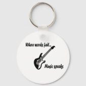 Wo Wörter Versagt werden, spricht Musik Schlüsselanhänger (Vorderseite)