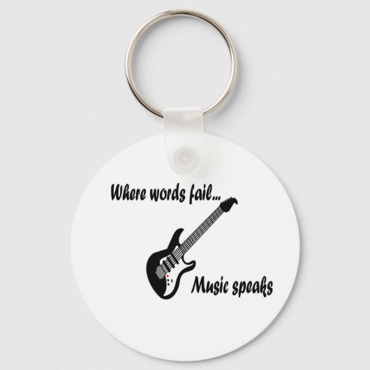 Wo Wörter Versagt werden, spricht Musik Schlüsselanhänger (Vorderseite)