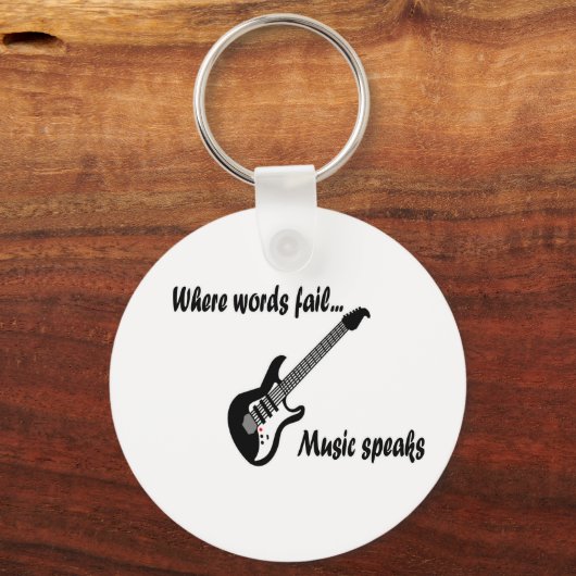 Wo Wörter Versagt werden, spricht Musik Schlüsselanhänger (Vorderseite)