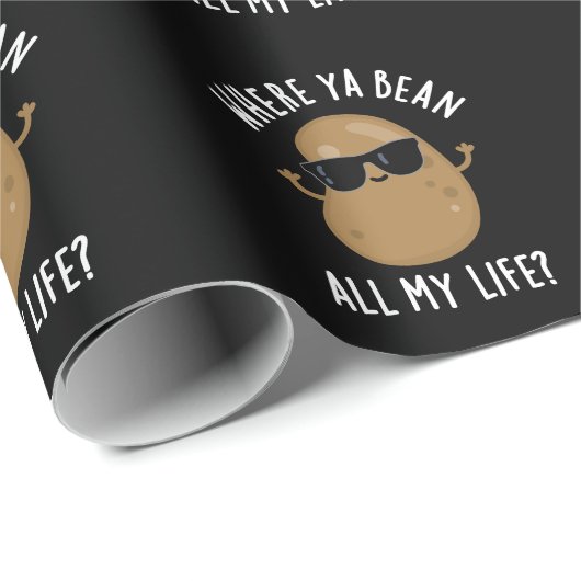 Wo Ya Bean mein ganzes Leben lustige Legume Puff D Geschenkpapier (Rolleneckpunkt)