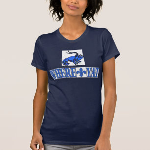Wo Yat Fleur Blue Letter Tiles, Crawfish T-Shirt