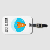 Wo zu als Nächstes? Raumschiff-Astronauten-Reise Gepäckanhänger (Vorderseite (Horizontal))