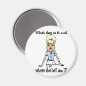 wo zur Hölle ich Magnet (Vorderseite/Rückseite)