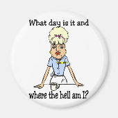 wo zur Hölle ich Magnet (Vorne)