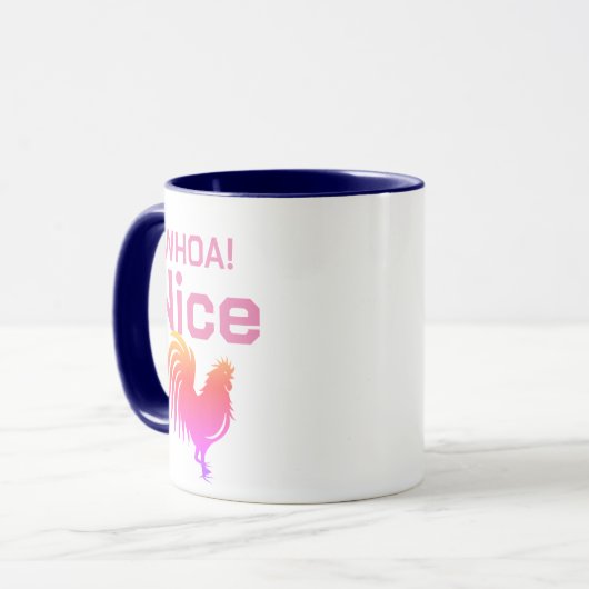 Woah! Nice Co-ck Hung, Funny Suggestive Valentine' Tasse (Vorderseite Links)