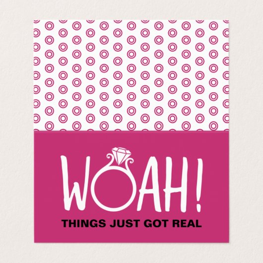 Woah Save the Date Fotokarte Visitenkarten (Außenseite Aufgefaltet)