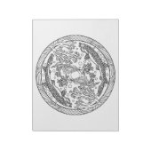 Wobbegong Carpet Shark Mandala Coloring Book Pad Notizblock (Rotiert)