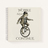 „Wobble Adjust Continue“ Spiralblock Notizblock