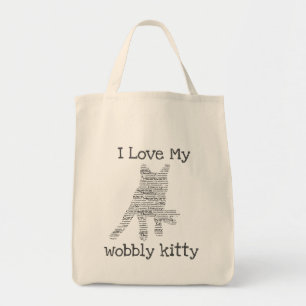 Wobble Kitty CH Cat Tote Bag Market Bag Tragetasche