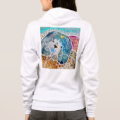 WOBBLE-ROCK Chow Hund Aquarellbatik Hoodie (Rückseite)