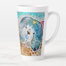 WOBBLE-ROCK Chow Hund Aquarellbatik Milchtasse