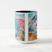 WOBBLE-ROCK Chow Hund Aquarellbatik Tasse (Zentrum)