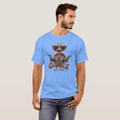 Wobble Turkey With Gun Thanksgiving T-Shirt (Vorne ganz)