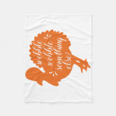 Wobble Wobble etwas Anderes witzige Türkei Zitat Fleecedecke (Vorderseite)