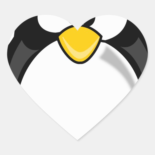 Wobbly Pete Herz-Aufkleber (Vorderseite)