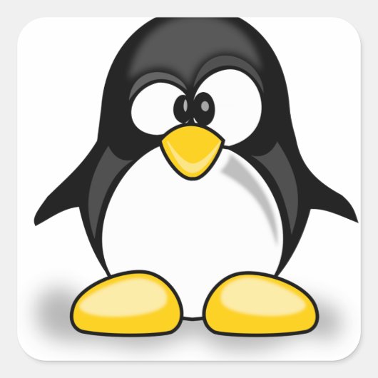 Wobbly Pete Quadratischer Aufkleber (Vorderseite)