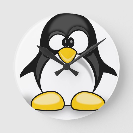 Wobbly Pete Runde Wanduhr (Vorderseite)