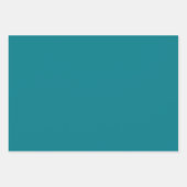 Wobbly Pop Stripes Retro Modernes Muster Aquamarin Geschenkpapier Set (Vorderseite 3)