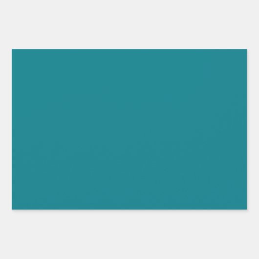 Wobbly Pop Stripes Retro Modernes Muster Aquamarin Geschenkpapier Set (Vorderseite 3)