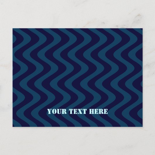 Wobbly Waves Postkarte (Vorderseite)