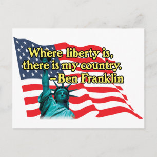 wobei Freiheit v2 ist Postkarte