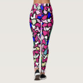 Wobile, lebendige Fliesen-Leggings Leggings (Rückseite)