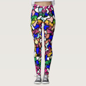 Wobile, lebendige Fliesen-Leggings Leggings (Vorderseite)